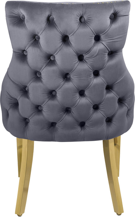 Tuft Grey Velvet Dining Chair - Royal Furniture & Gifts (MI) - Multi Location
