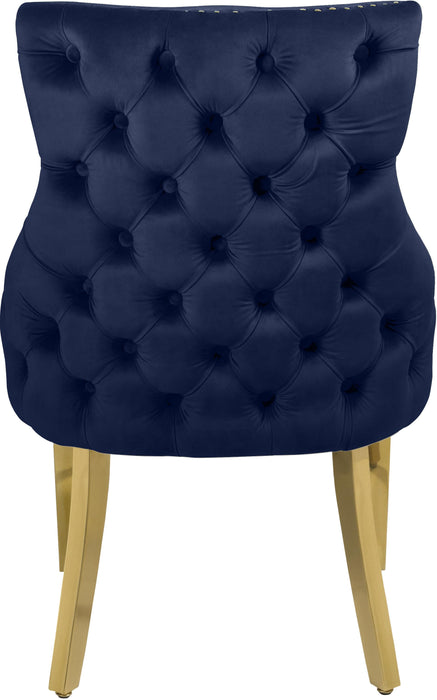 Tuft Navy Velvet Dining Chair - Royal Furniture & Gifts (MI) - Multi Location