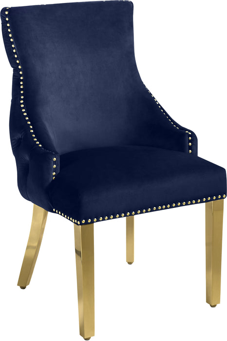 Tuft Navy Velvet Dining Chair - Royal Furniture & Gifts (MI) - Multi Location