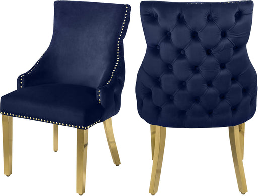 Tuft Navy Velvet Dining Chair - Royal Furniture & Gifts (MI) - Multi Location