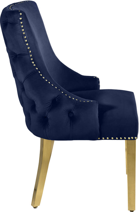 Tuft Navy Velvet Dining Chair - Royal Furniture & Gifts (MI) - Multi Location