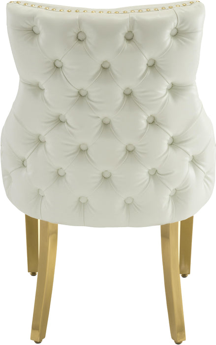 Tuft White Faux Leather Dining Chair - Royal Furniture & Gifts (MI) - Multi Location