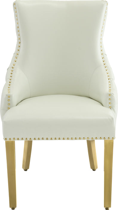 Tuft White Faux Leather Dining Chair - Royal Furniture & Gifts (MI) - Multi Location