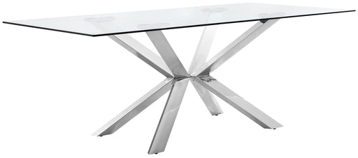Juno Chrome Dining Table - Royal Furniture & Gifts (MI) - Multi Location