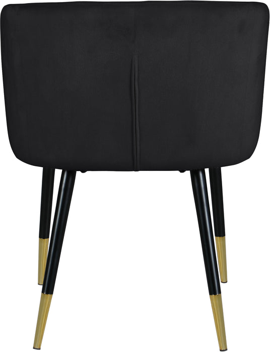 Louise Black Velvet Dining Chair - Royal Furniture & Gifts (MI) - Multi Location