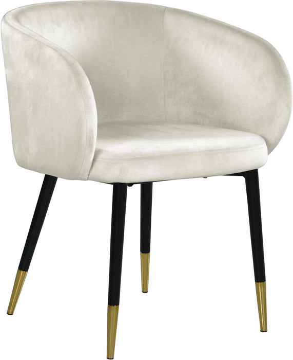 Louise Cream Velvet Dining Chair - Royal Furniture & Gifts (MI) - Multi Location