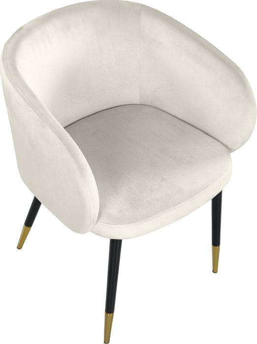 Louise Cream Velvet Dining Chair - Royal Furniture & Gifts (MI) - Multi Location