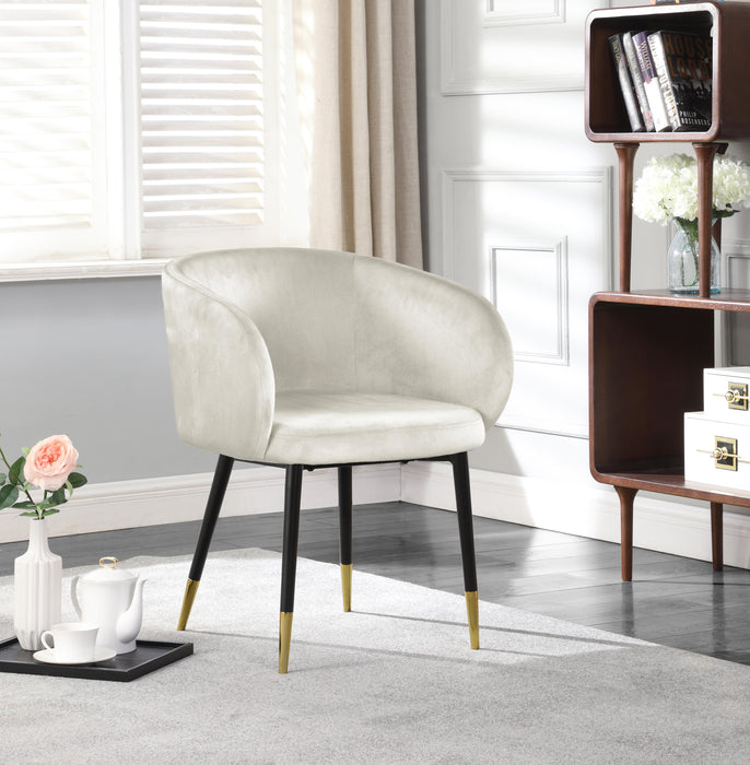 Louise Cream Velvet Dining Chair - Royal Furniture & Gifts (MI) - Multi Location