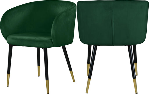 Louise Green Velvet Dining Chair - Royal Furniture & Gifts (MI) - Multi Location