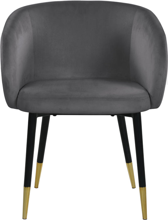 Louise Grey Velvet Dining Chair - Royal Furniture & Gifts (MI) - Multi Location