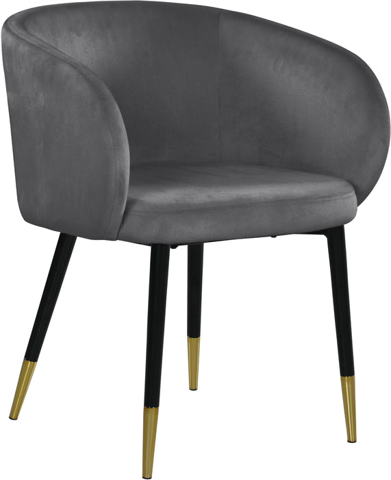 Louise Grey Velvet Dining Chair - Royal Furniture & Gifts (MI) - Multi Location