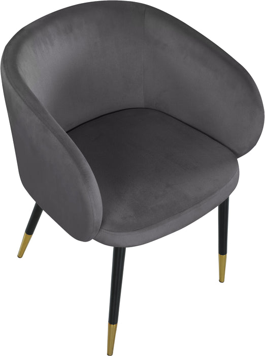 Louise Grey Velvet Dining Chair - Royal Furniture & Gifts (MI) - Multi Location