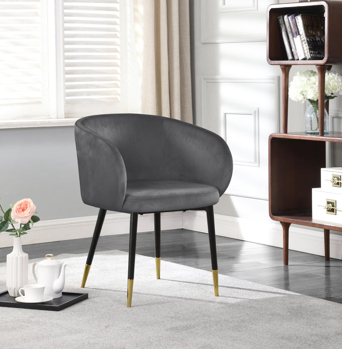Louise Grey Velvet Dining Chair - Royal Furniture & Gifts (MI) - Multi Location