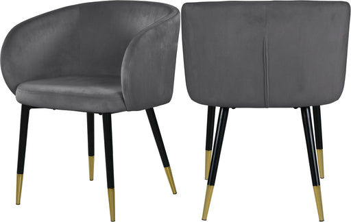 Louise Grey Velvet Dining Chair - Royal Furniture & Gifts (MI) - Multi Location