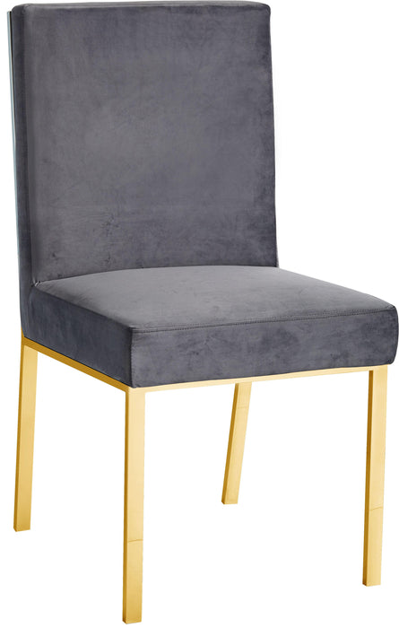 Opal Grey Velvet Dining Chair - Royal Furniture & Gifts (MI) - Multi Location