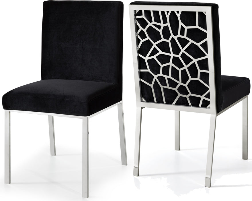 Opal Black Velvet Dining Chair - Royal Furniture & Gifts (MI) - Multi Location