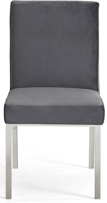 Opal Grey Velvet Dining Chair - Royal Furniture & Gifts (MI) - Multi Location