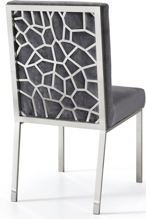 Opal Grey Velvet Dining Chair - Royal Furniture & Gifts (MI) - Multi Location