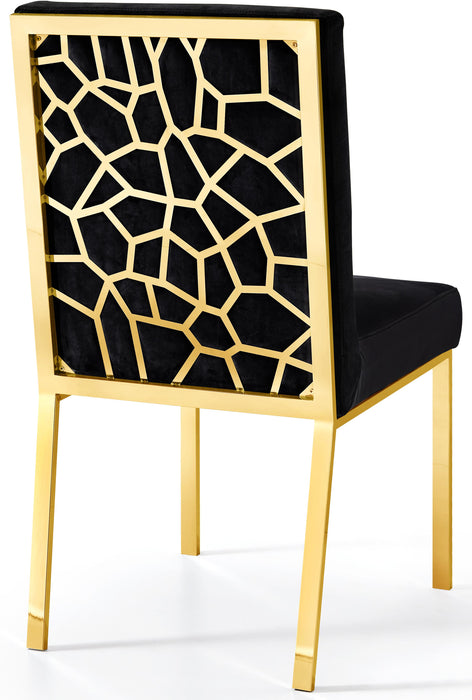 Opal Black Velvet Dining Chair - Royal Furniture & Gifts (MI) - Multi Location