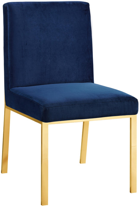 Opal Navy Velvet Dining Chair - Royal Furniture & Gifts (MI) - Multi Location
