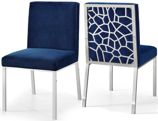 Opal Navy Velvet Dining Chair - Royal Furniture & Gifts (MI) - Multi Location