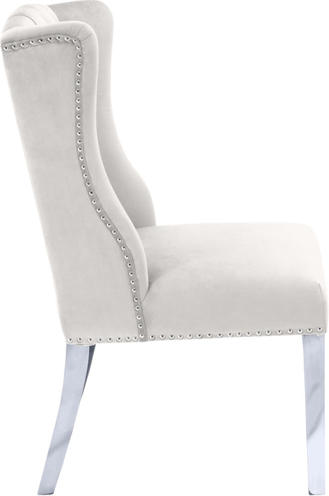 Suri Cream Velvet Dining Chair - Royal Furniture & Gifts (MI) - Multi Location