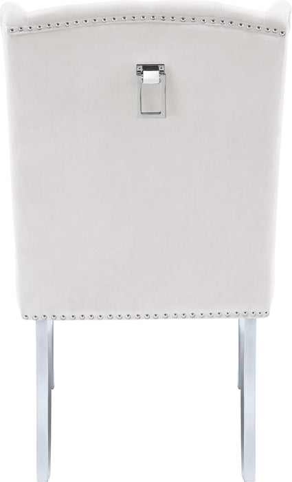 Suri Cream Velvet Dining Chair - Royal Furniture & Gifts (MI) - Multi Location