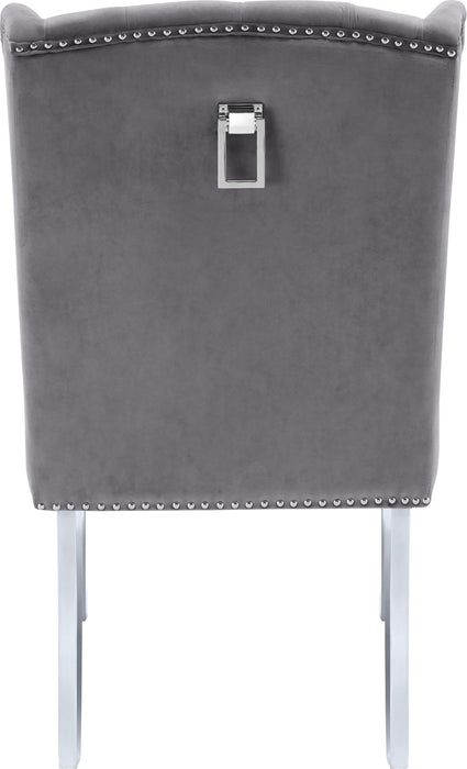 Suri Grey Velvet Dining Chair - Royal Furniture & Gifts (MI) - Multi Location