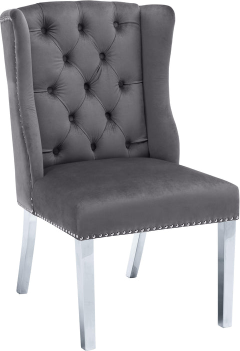 Suri Grey Velvet Dining Chair - Royal Furniture & Gifts (MI) - Multi Location