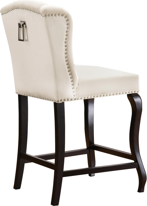 Suri Cream Velvet Stool - Royal Furniture & Gifts (MI) - Multi Location