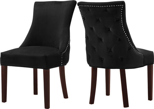 Hannah Black Velvet Dining Chair - Royal Furniture & Gifts (MI) - Multi Location