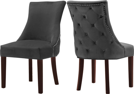 Hannah Grey Velvet Dining Chair - Royal Furniture & Gifts (MI) - Multi Location