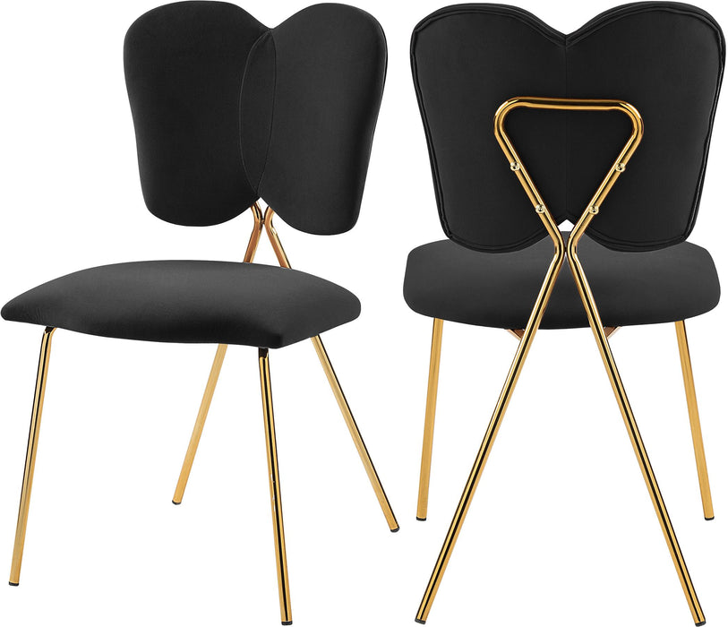 Angel Black Velvet Dining Chair - Royal Furniture & Gifts (MI) - Multi Location