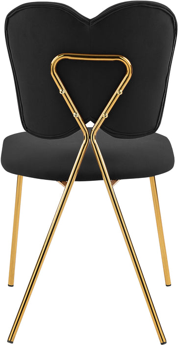 Angel Black Velvet Dining Chair - Royal Furniture & Gifts (MI) - Multi Location