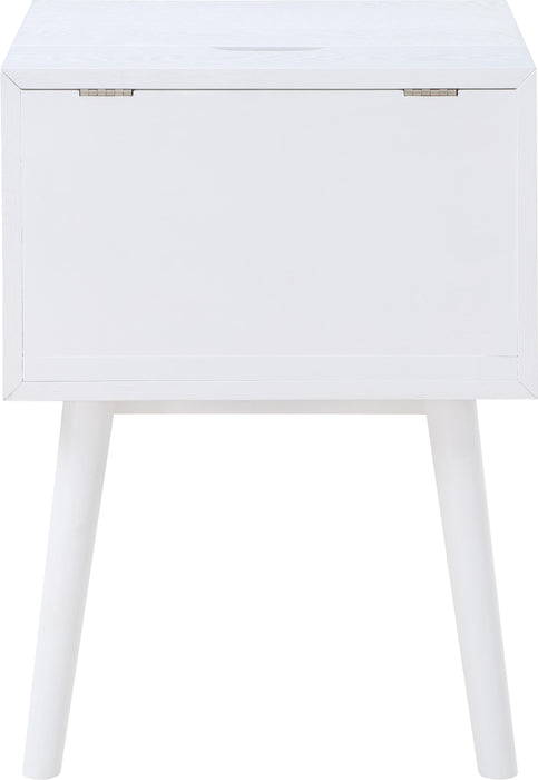 Teddy White Night Stand