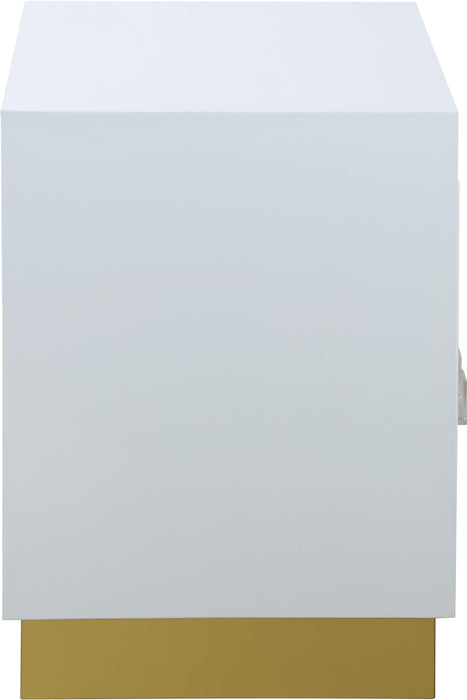 Cosmopolitan White Lacquer Side Table - Royal Furniture & Gifts (MI) - Multi Location