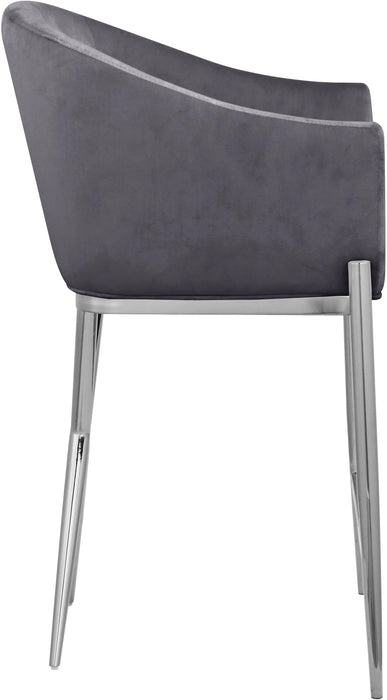 Xavier Grey Velvet Counter Stool - Royal Furniture & Gifts (MI) - Multi Location