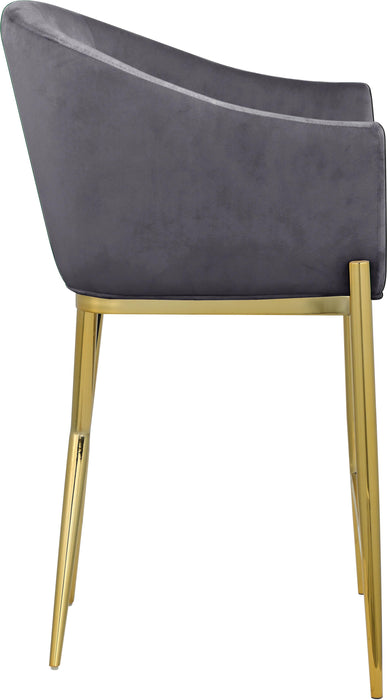 Xavier Grey Velvet Counter Stool - Royal Furniture & Gifts (MI) - Multi Location