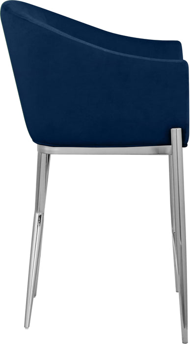 Xavier Navy Velvet Counter Stool - Royal Furniture & Gifts (MI) - Multi Location