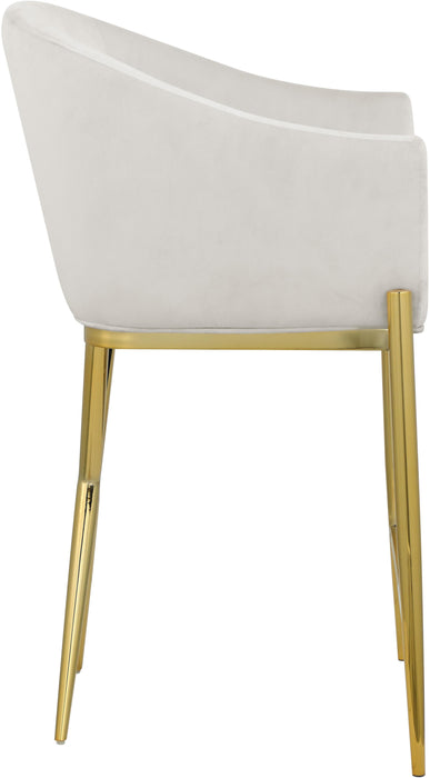 Xavier Cream Velvet Counter Stool - Royal Furniture & Gifts (MI) - Multi Location