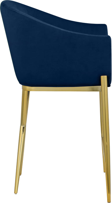 Xavier Navy Velvet Counter Stool - Royal Furniture & Gifts (MI) - Multi Location