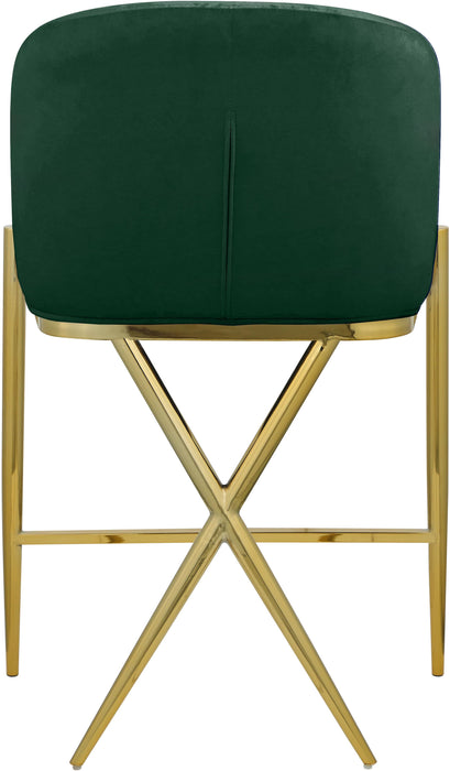 Xavier Green Velvet Counter Stool - Royal Furniture & Gifts (MI) - Multi Location