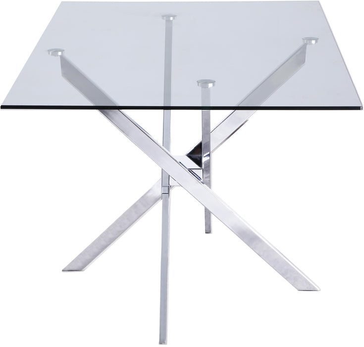Xander Chrome Dining Table - Royal Furniture & Gifts (MI) - Multi Location