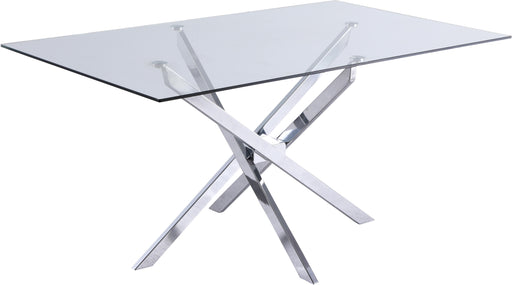 Xander Chrome Dining Table - Royal Furniture & Gifts (MI) - Multi Location