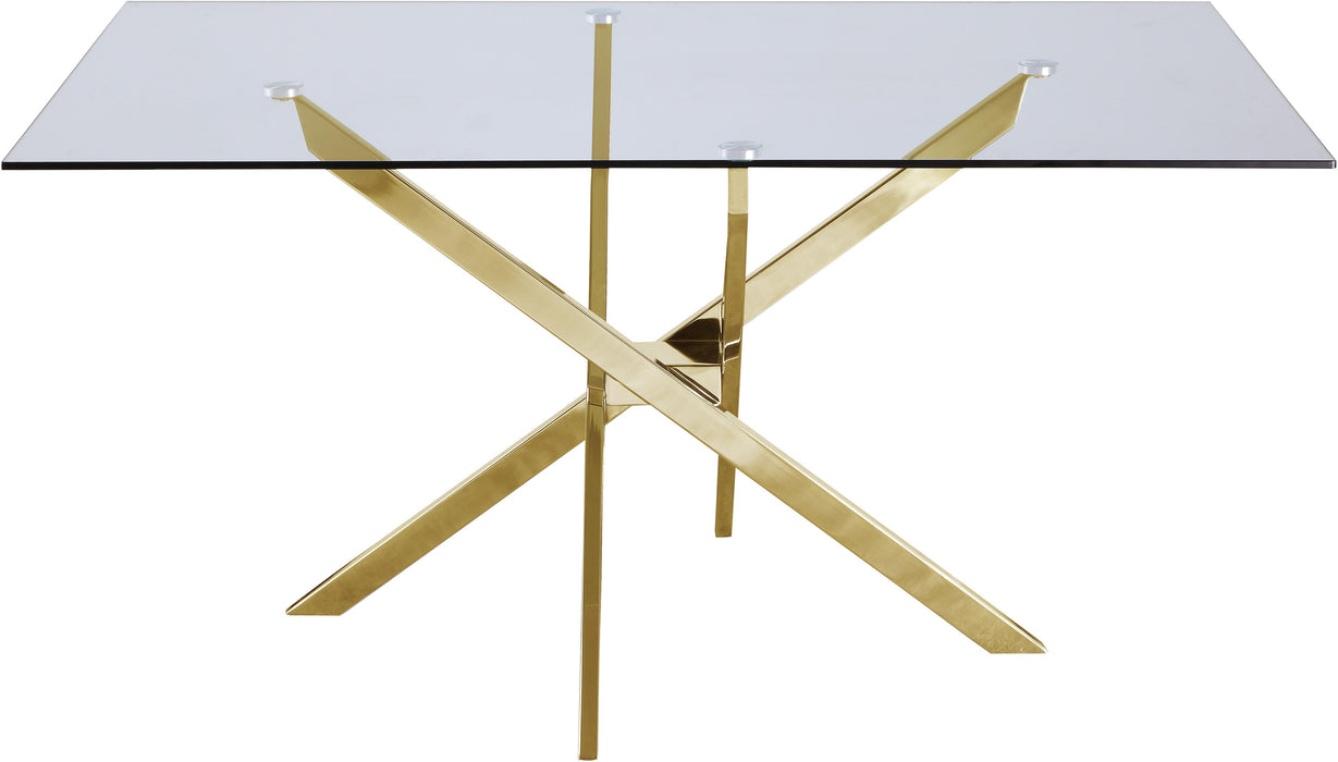Xander Gold Dining Table - Royal Furniture & Gifts (MI) - Multi Location
