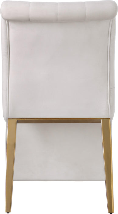 Curve Cream Velvet Dining Chair - Royal Furniture & Gifts (MI) - Multi Location