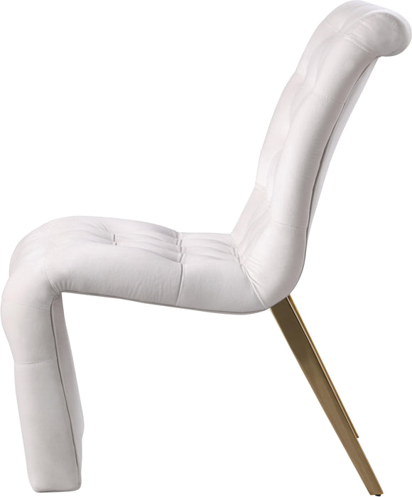 Curve Cream Velvet Dining Chair - Royal Furniture & Gifts (MI) - Multi Location