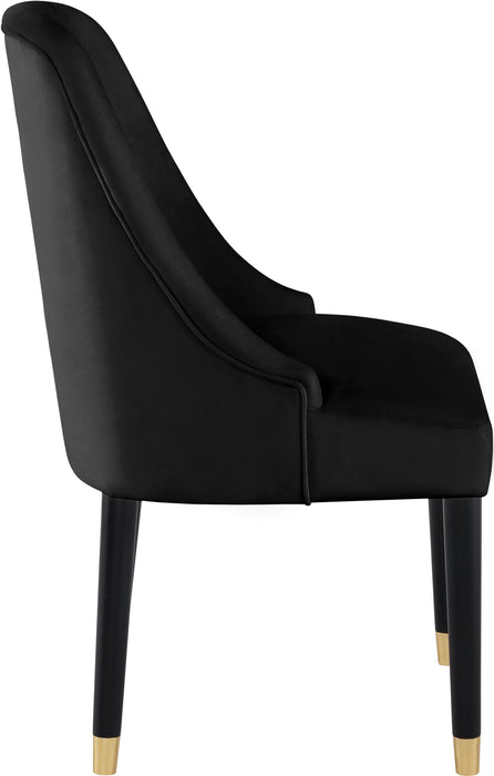 Omni Black Velvet Dining Chair - Royal Furniture & Gifts (MI) - Multi Location