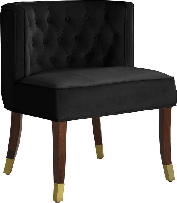 Perry Black Velvet Dining Chair - Royal Furniture & Gifts (MI) - Multi Location