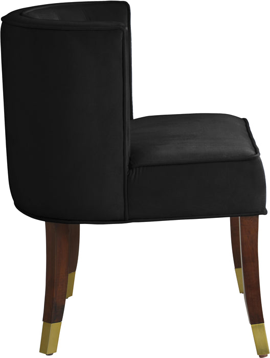 Perry Black Velvet Dining Chair - Royal Furniture & Gifts (MI) - Multi Location